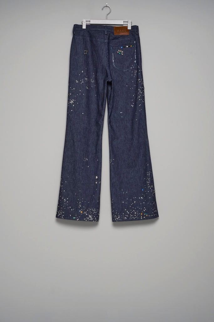 GA**XY PIQUE WORK TROUSERS - INDIGO / M26U6PL011-MASU Official Online Store