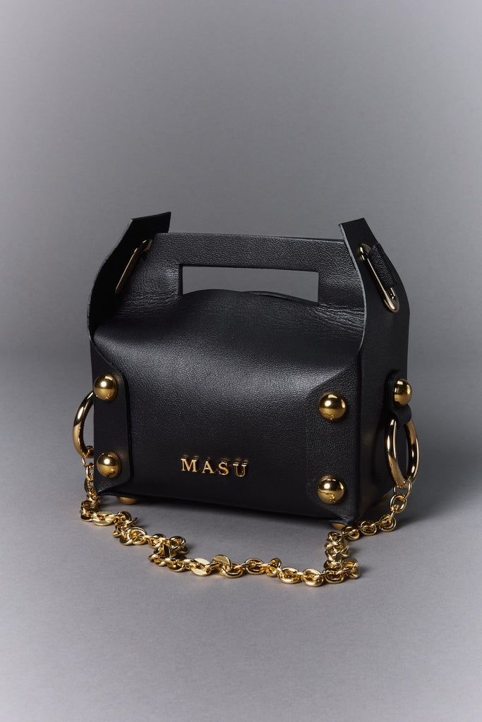 LEATHER CAKE BAG - BLACK / M26U6OJ008-MASU Official Online Store