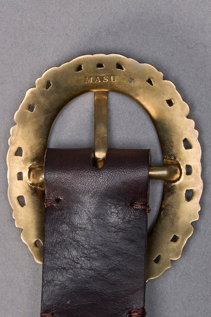 LOST CAMEO LEATHER BELT - BROWN / M26H9OJ005-MASU Official Online Store