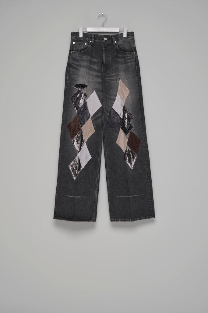 MB DIAMOND WIDE JEANS - BLACK / B26H9PL002-MASU Official Online Store