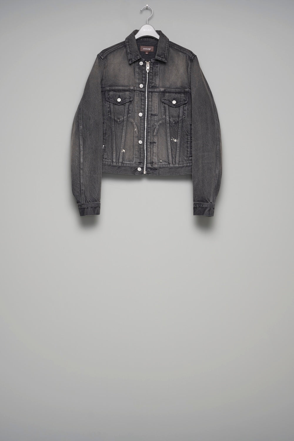 Mb Zip-Up Denim Jakcet Vintage - Black - MASUBOYS– MASU Official