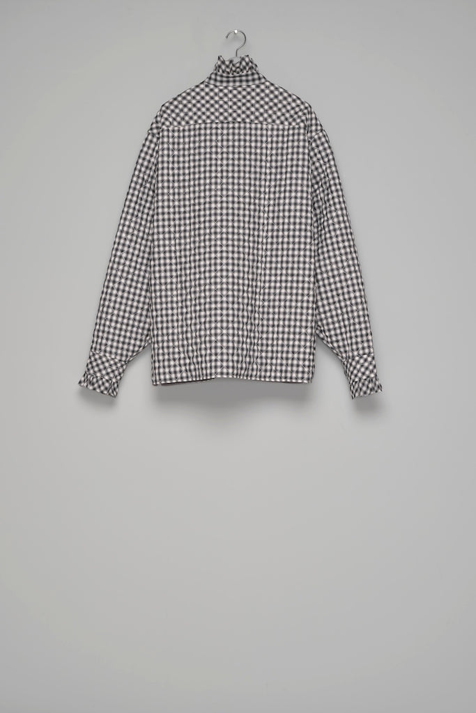 PRINCE PUFFER PLAID SHIRT - BLACK / M26H9SL004-MASU Official Online Store