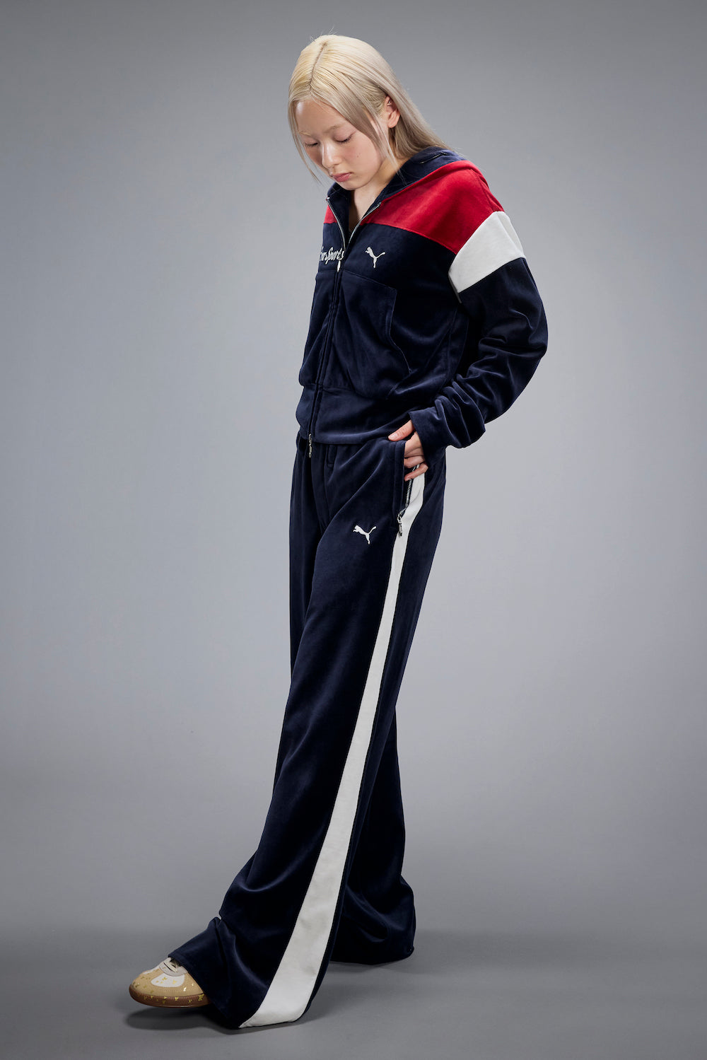Puma × Masu T7 Short Track Hoodie - Dark Navy - MASU– MASU