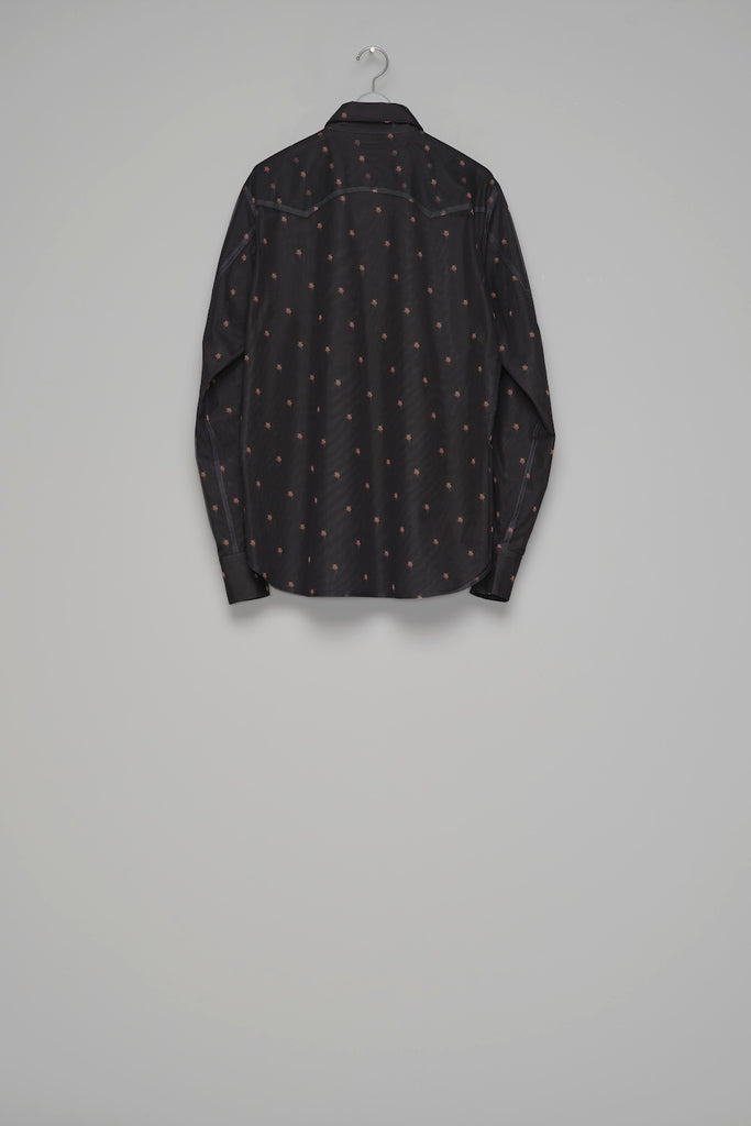 ROCOCO LAYERED WESTERN SHIRT - BLACK / M26H9SL003-MASU Official Online Store
