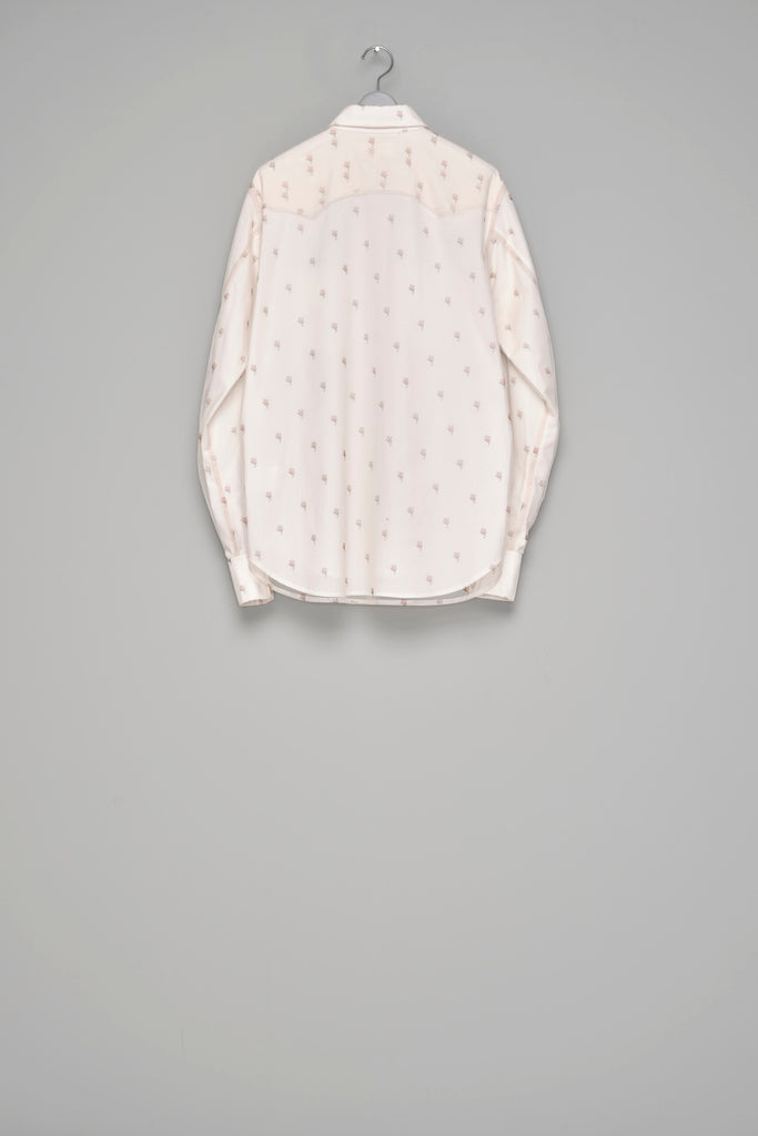 ROCOCO LAYERED WESTERN SHIRT - IVORY / M26H9SL003-MASU Official Online Store