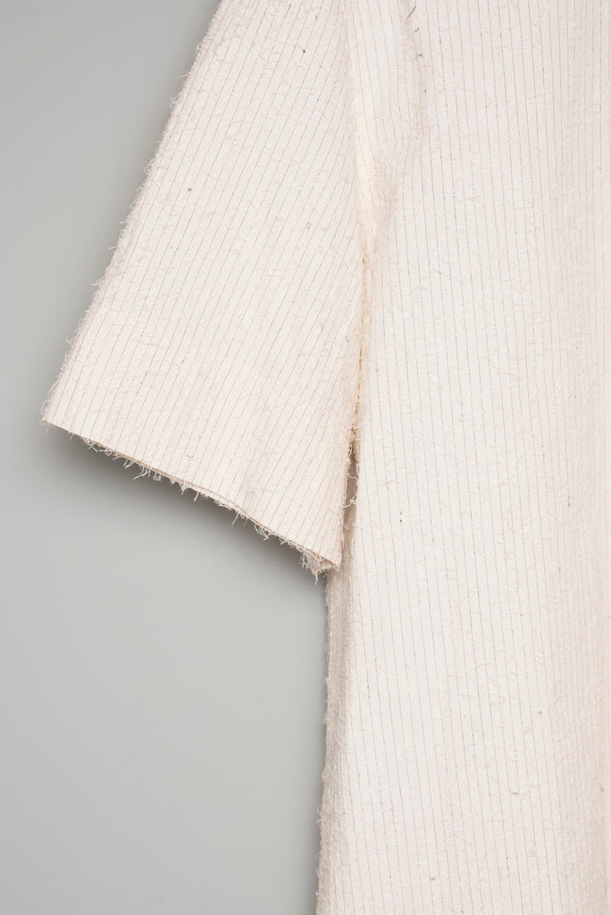 SHAGGY STRIPE HALF SLEEVE SHIRT - ECRU / M26U6SH004-MASU Official Online Store