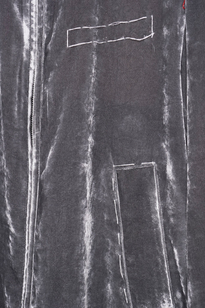 UNEVEN VELVET JACKET - CHARCOAL / M26U6BL004-MASU Official Online Store
