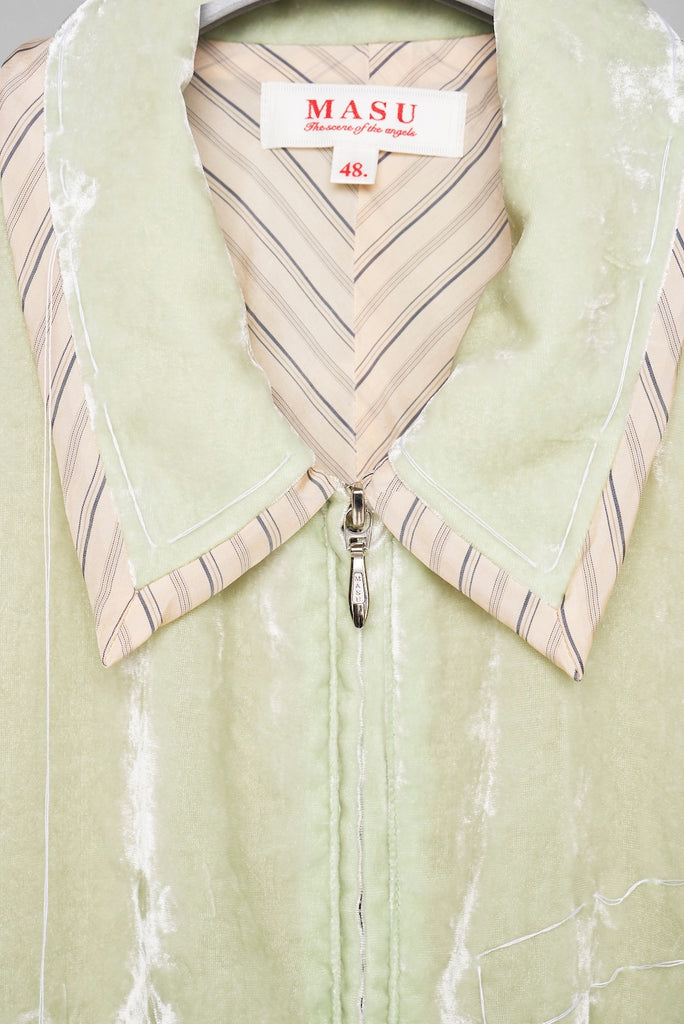 UNEVEN VELVET JACKET - MELON / M26U6BL004-MASU Official Online Store