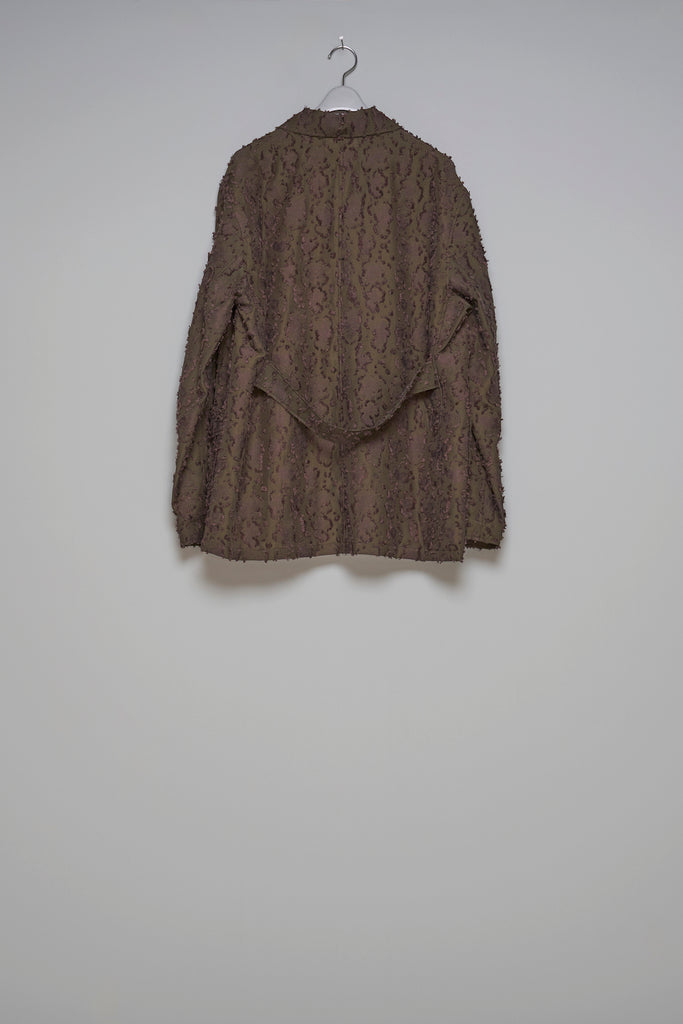 VICK CAMO RIBBON SHIRT - BROWN / M25F9SL003-MASU Official Online Store