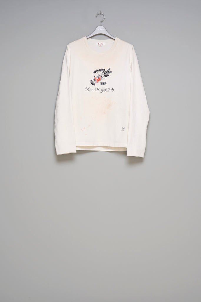 WASTED VICK LONG SLEEVE T-SHIRT - WHITE / M25F9CS011-MASU Official Online Store