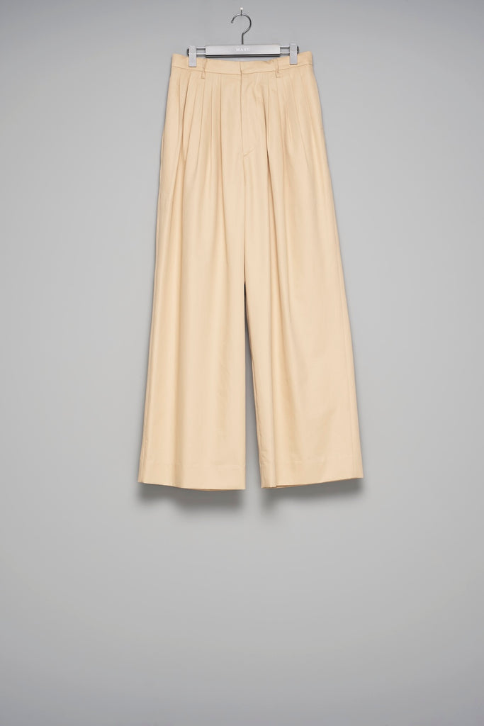 6 TUCK TROUSERS - PEANUT / M26U6PL007-MASU Official Online Store
