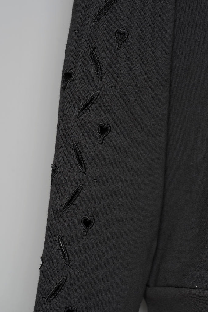 HEART HOLE VC SWEATSHIRT - BLACK / M26H9CS009-MASU Official Online Store