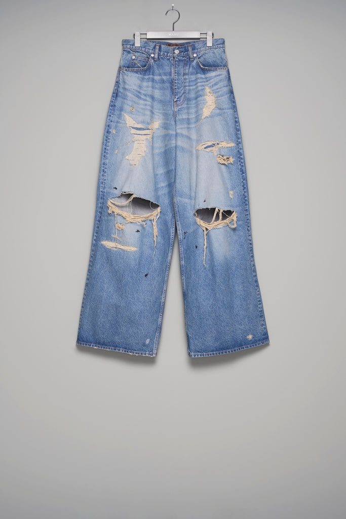 MB BAGGY JEANS ANGEL DAMAGE - INDIGO / B26U6PL003-MASU Official Online Store