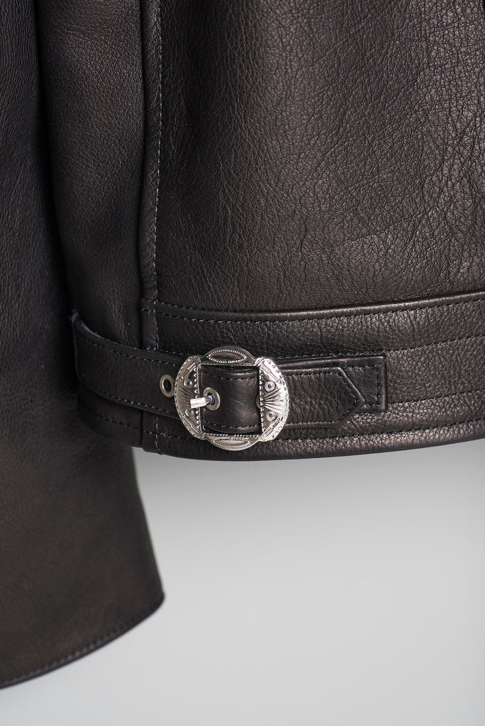 MOTORCYCLE LEATHER JACKET - BLACK / M26U6BL001-MASU Official Online Store