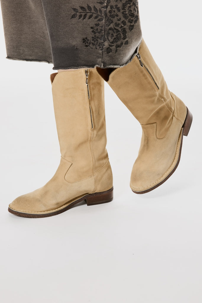 PALM TREE WORK BOOTS - BEIGE / M26U6OJ001-MASU Official Online Store