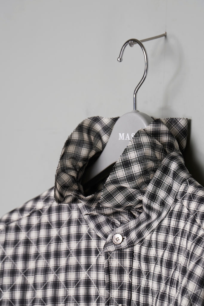 PRINCE PUFFER PLAID SHIRT - BLACK / M26H9SL004-MASU Official Online Store