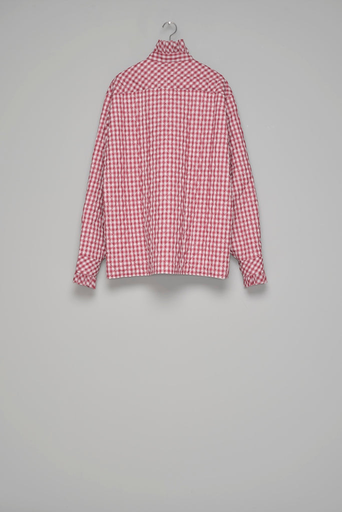 PRINCE PUFFER PLAID SHIRT - RED / M26H9SL004-MASU Official Online Store
