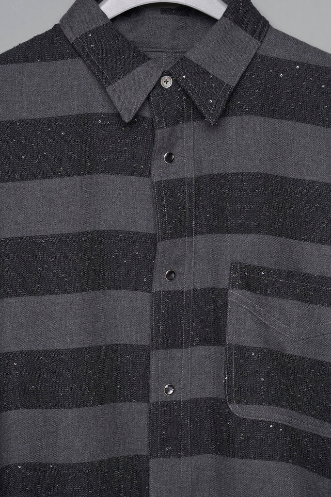 SPARKLING LADDER SHIRT - BLACK / M26H9SL005-MASU Official Online Store