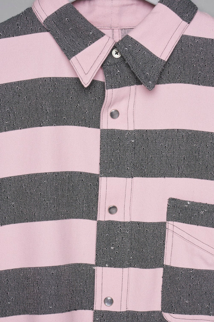 SPARKLING LADDER SHIRT - PINK / M26H9SL005-MASU Official Online Store