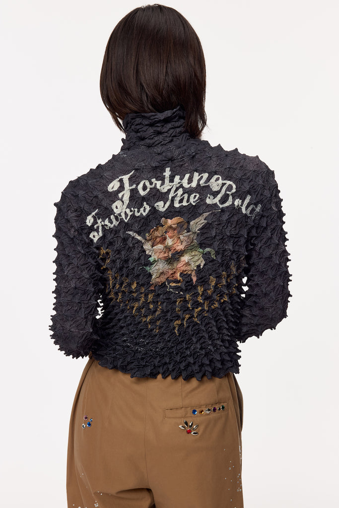 SPIKY PEGASUS BOMBER JACKET - BLACK / M25F9BL010-MASU Official Online Store