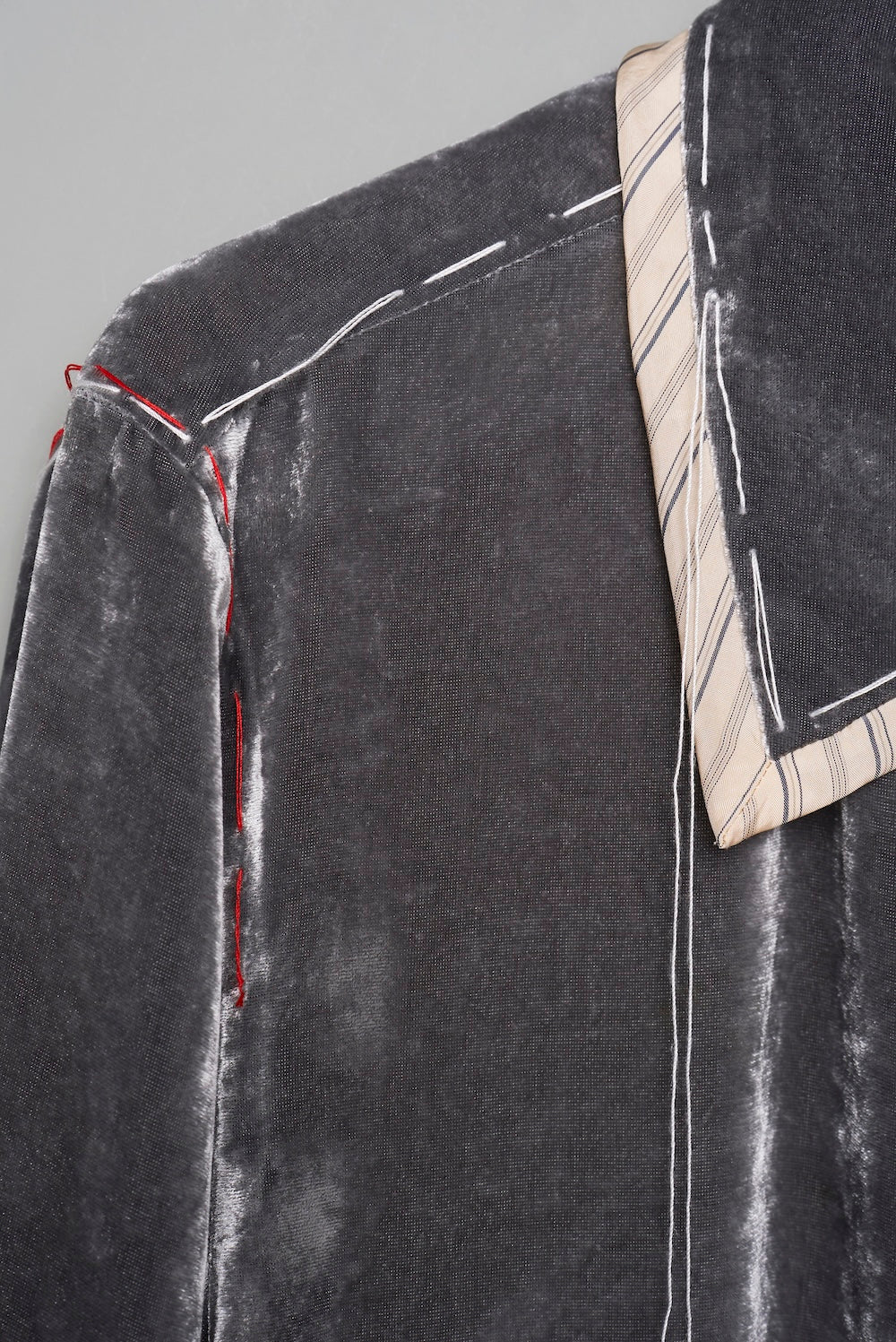 【新品同様】MASU UNEVEN VELVET JACKET 46 チャコール Uneven Velvet Jacket - Charcoal - MASU– MASU Official Online Store