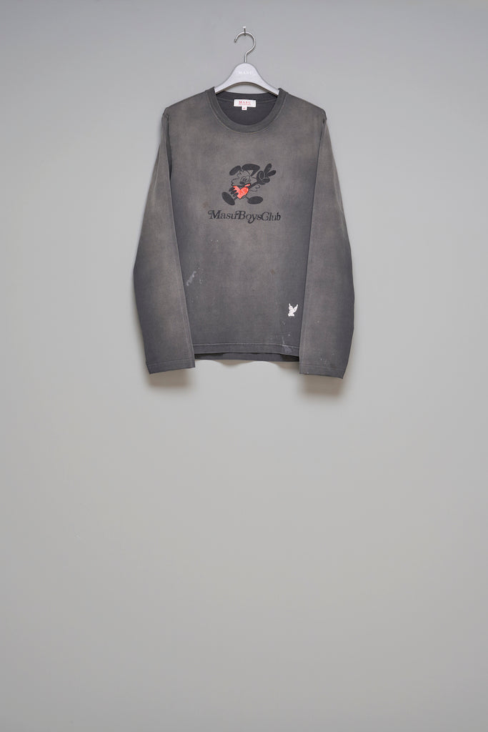 WASTED VICK LONG SLEEVE T-SHIRT - BLACK / M25F9CS011-MASU Official Online Store