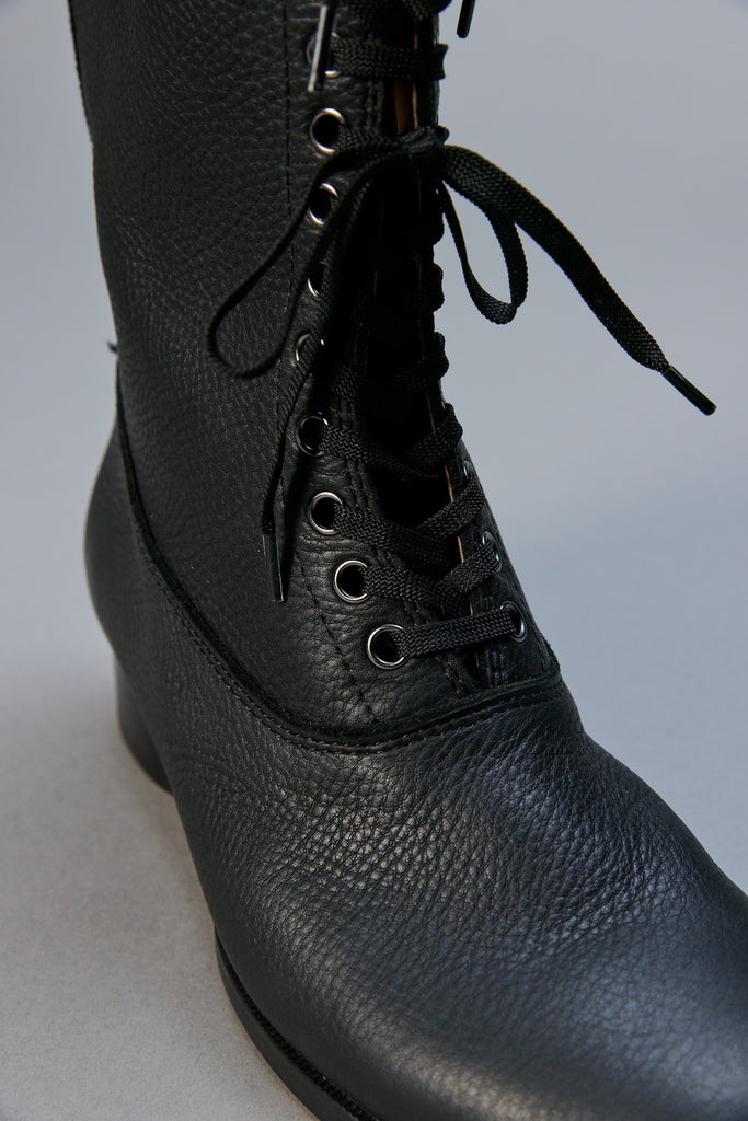 18 HOLE BACK ZIP BOOTS - BLACK / M26H9OJ013-MASU Official Online Store