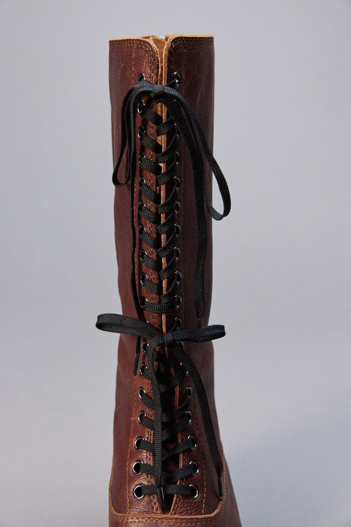 18 HOLE BACK ZIP BOOTS - BROWN / M26H9OJ013-MASU Official Online Store