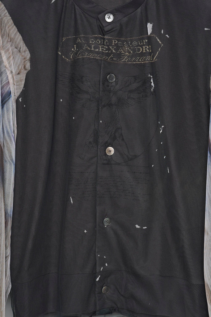 ANGEL DIAGRAM LAYERED CARDIGAN - BLACK / M26H9CS005-MASU Official Online Store