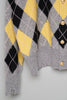 DIAMOND SCRAPED CARDIGAN - LEMON / M26H9KN003-MASU Official Online Store