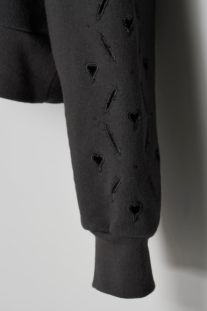 HEART HOLE VC SWEATSHIRT - BLACK / M26H9CS009-MASU Official Online Store