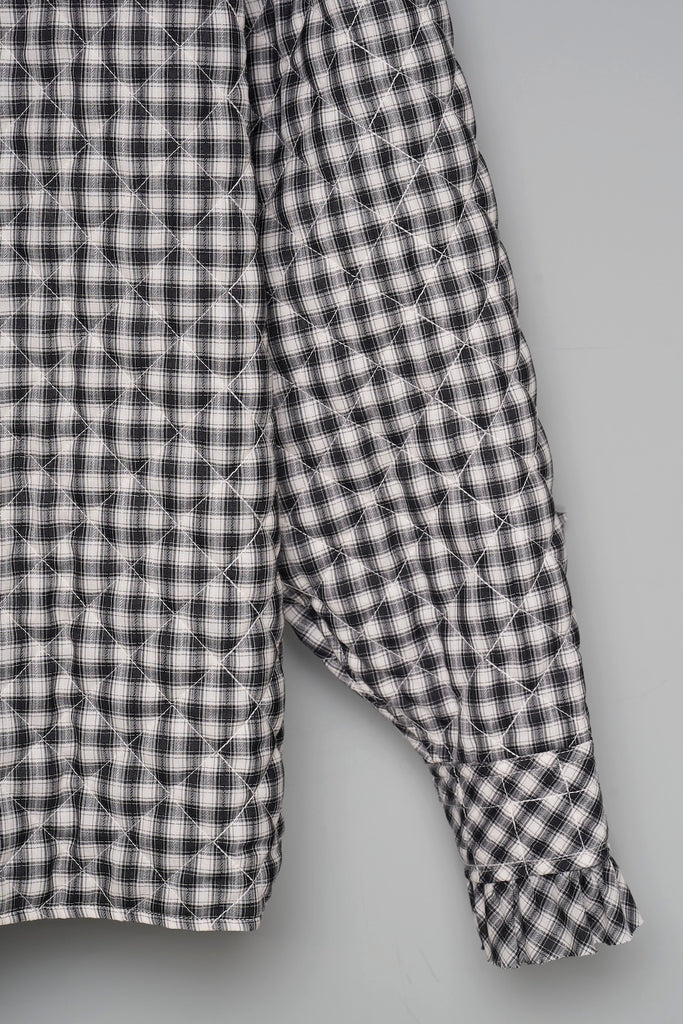 PRINCE PUFFER PLAID SHIRT - BLACK / M26H9SL004-MASU Official Online Store