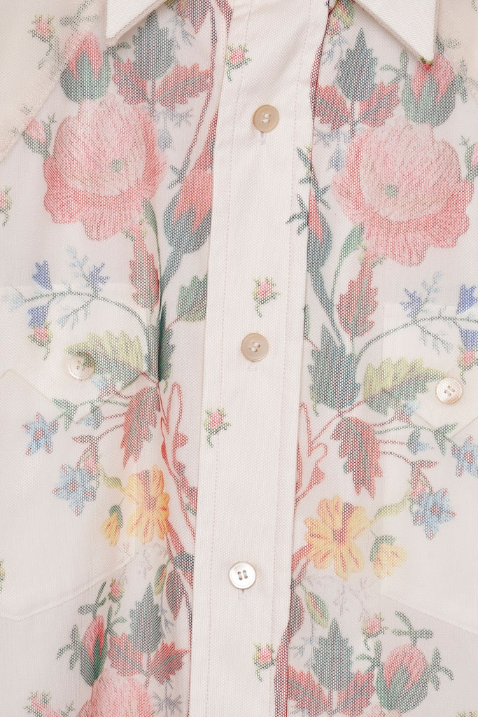 ROCOCO LAYERED WESTERN SHIRT - IVORY / M26H9SL003-MASU Official Online Store