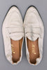 SILK SATIN SLIP-ON SHOES - MILK / M26H9OJ012-MASU Official Online Store