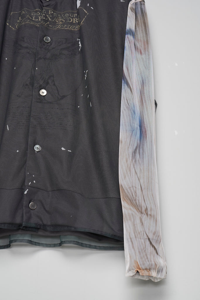 ANGEL DIAGRAM LAYERED CARDIGAN - BLACK / M26H9CS005-MASU Official Online Store
