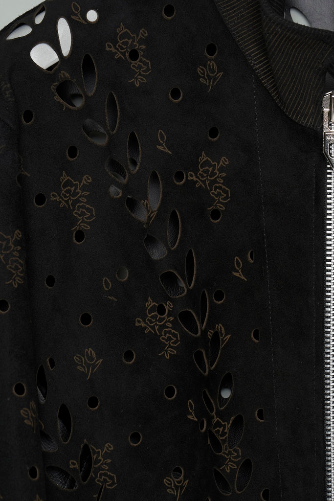 IVY HOLE LEATHER FLIGHT JACKET - BLACK / M26H9BL005-MASU Official Online Store