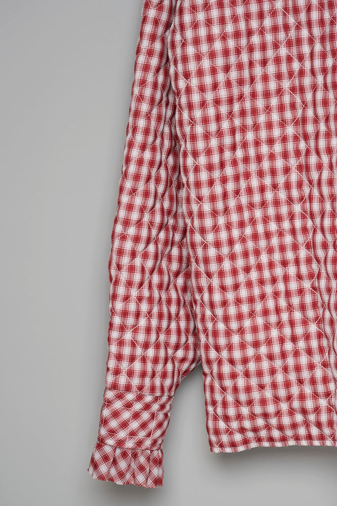 PRINCE PUFFER PLAID SHIRT - RED / M26H9SL004-MASU Official Online Store