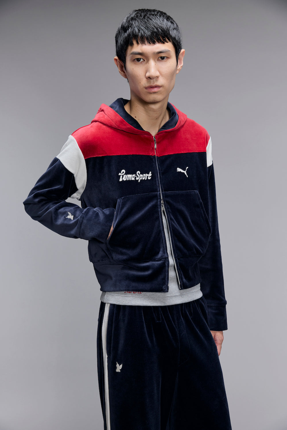 Puma × Masu T7 Short Track Hoodie - Dark Navy - MASU– MASU
