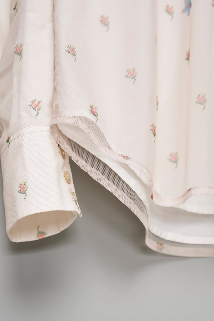 ROCOCO LAYERED WESTERN SHIRT - IVORY / M26H9SL003-MASU Official Online Store