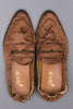 SILK SATIN SLIP-ON SHOES - BROWN / M26H9OJ012-MASU Official Online Store