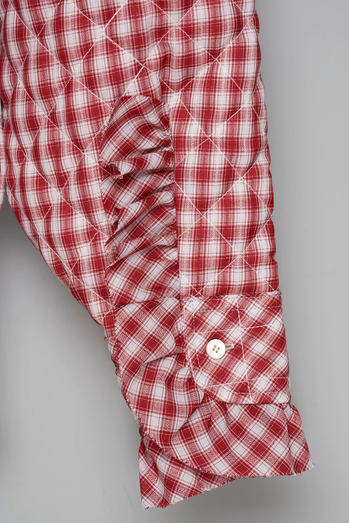 PRINCE PUFFER PLAID SHIRT - RED / M26H9SL004-MASU Official Online Store