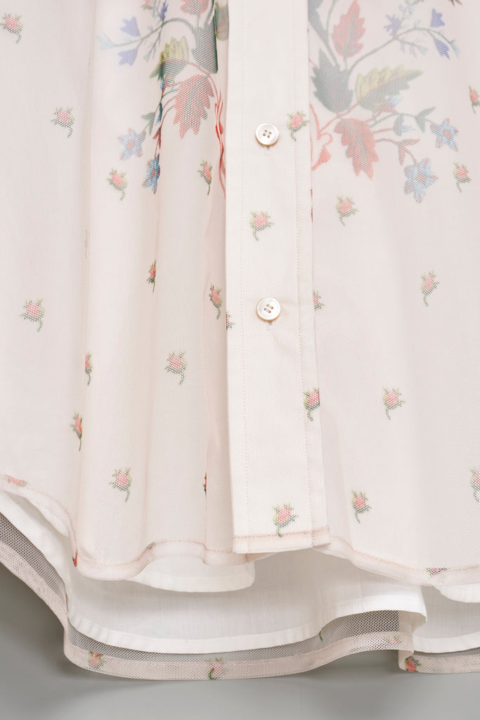 ROCOCO LAYERED WESTERN SHIRT - IVORY / M26H9SL003-MASU Official Online Store