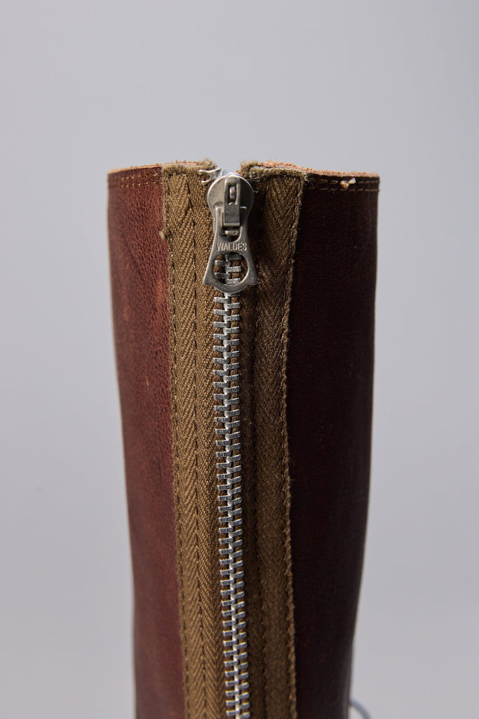 18 HOLE BACK ZIP BOOTS - BROWN / M26H9OJ013-MASU Official Online Store