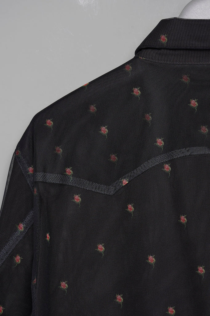 ROCOCO LAYERED WESTERN SHIRT - BLACK / M26H9SL003-MASU Official Online Store
