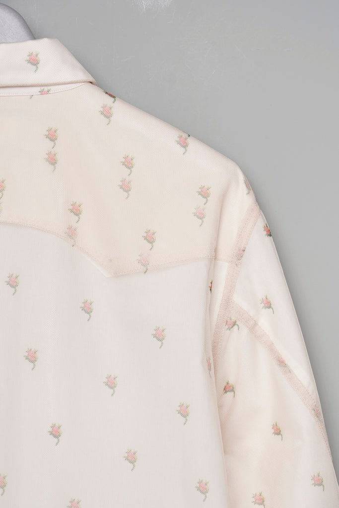ROCOCO LAYERED WESTERN SHIRT - IVORY / M26H9SL003-MASU Official Online Store