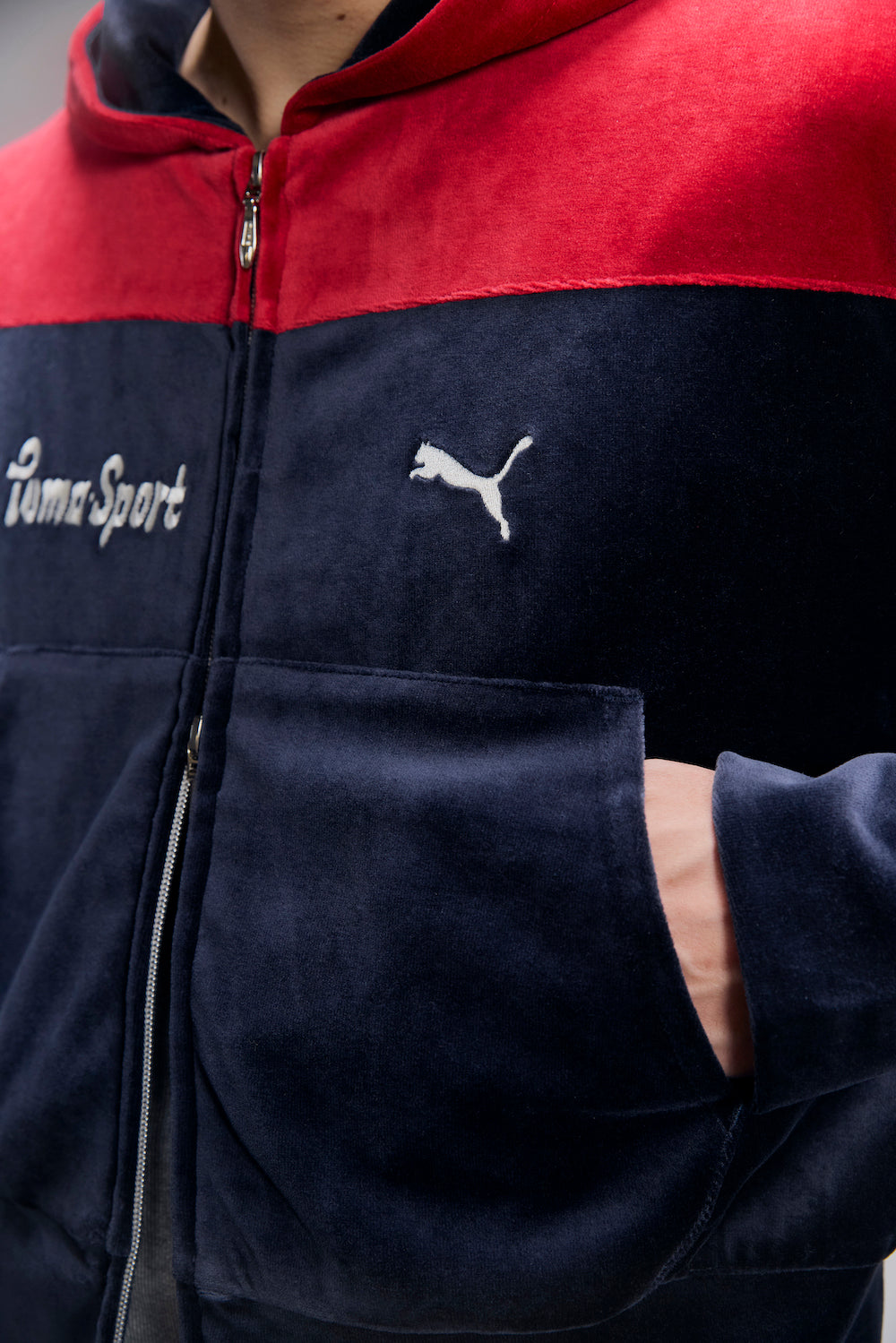 Puma x Masu T7 Short Track Hoodie - Dark Navy - MASU– MASU