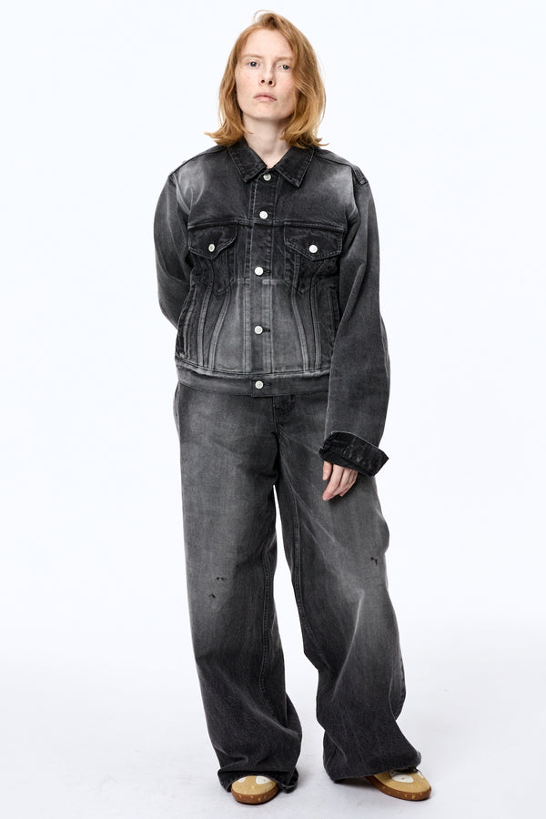 MB DENIM JACKET USED - BLACK / B25F9BL002-MASU Official Online Store