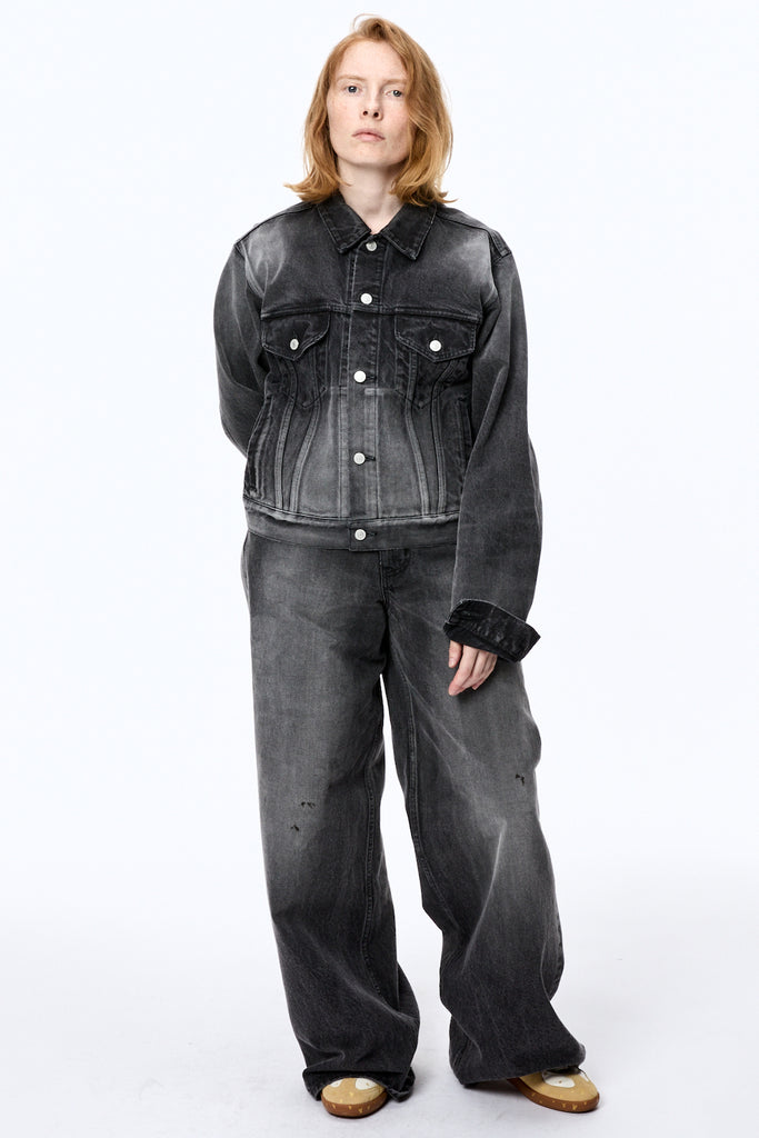 MB DENIM JACKET USED - BLACK / B25F9BL002-MASU Official Online Store
