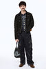 FLOWER HOLE LEATHER JACKET - BLACK / M25F9BL005-MASU Official Online Store