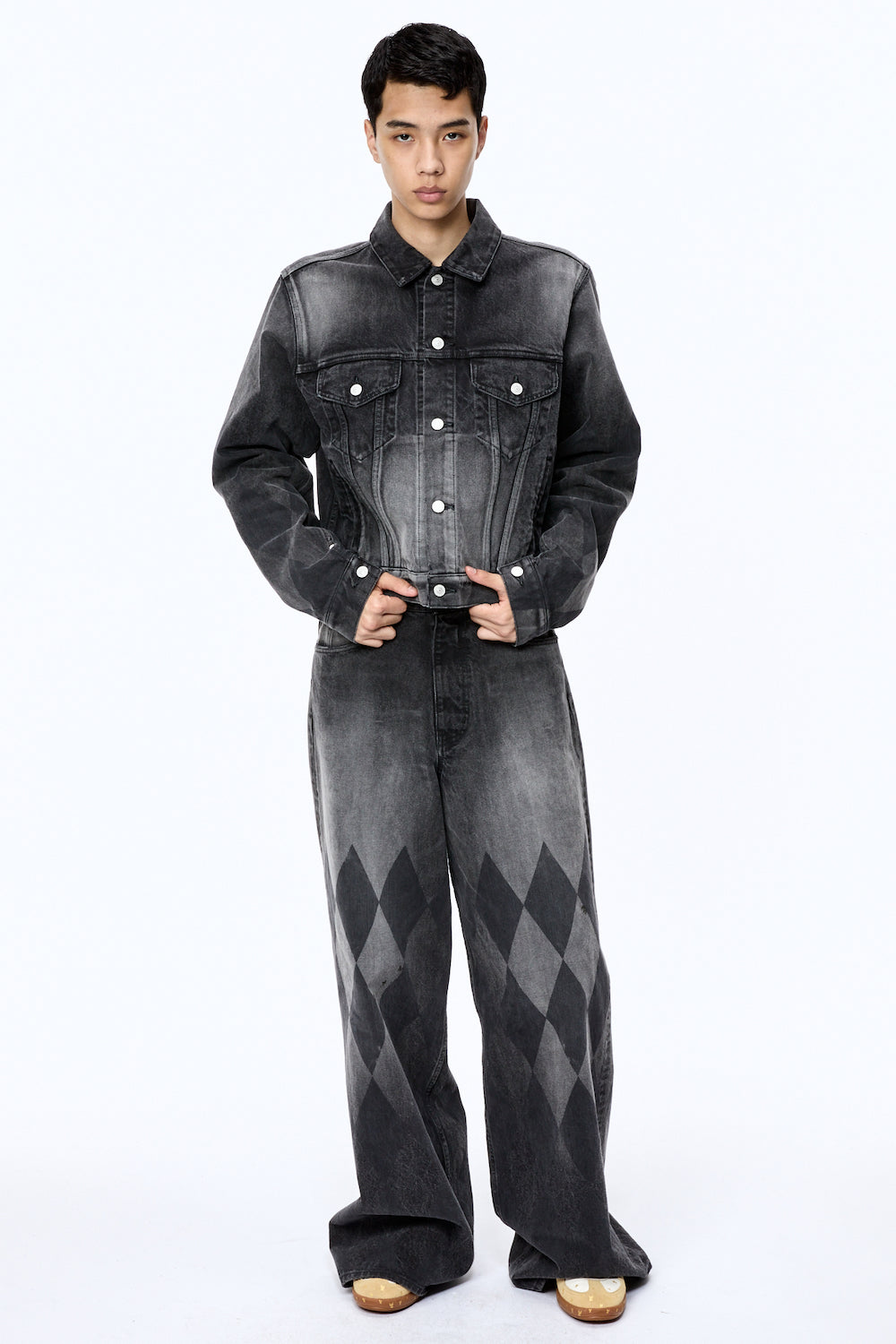 Mb Baggy Jeans Diamond - Black - MASUBOYS– MASU Official Online Store